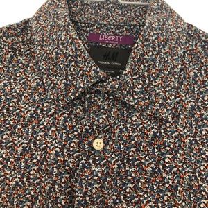 H&M Floral Print Button Down